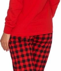 Doctor Nap Katoenen Pyjama Dames Volwassenen | Lange Mouw Lange Broek | Winter Pyama Dames Volwassenen | Matching Gezin Pyjama | Kerst Pyjama | Queen Rood PB.9748 - L -Pyjama-S-Dames Winkel 213x840