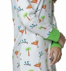 Happy Pyjamas Happy Pyjama's Dames Nachthemd Met Lange Mouwen Maat: 'M' (XS-XXL) - Superleuke Nachtjapon In Het Thema "Jungle" - Comfortabel En Van Premium Kwaliteit -Pyjama-S-Dames Winkel 231x840 1