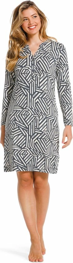 Pastunette De Luxe Pastunette Deluxe - Graphic - Nachthemd - Grijs - Maat 40 2 Pastunette De Luxe Pastunette Deluxe - Graphic - Nachthemd - Grijs - Maat 40 - Afbeelding 2