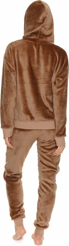 Doctor Nap Huispak Dames Fleece | Joggingpak Dames | Trainingspak Dames | Lange Mouw Lange Broek | Chocolate DRS.4549 L 3 Doctor Nap Huispak Dames Fleece | Joggingpak Dames | Trainingspak Dames | Lange Mouw Lange Broek | Chocolate DRS.4549 L - Afbeelding 3