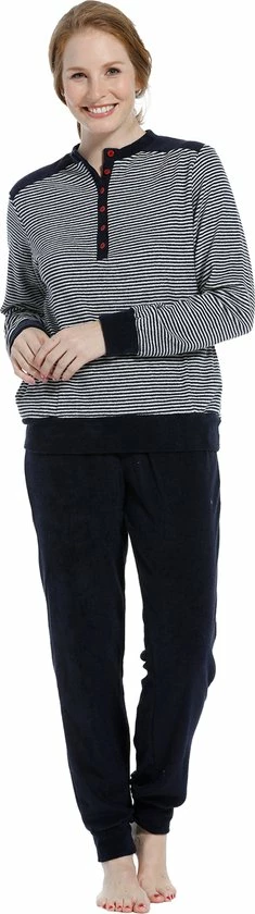 Pastunette Dames Pyjamaset - Blauw - Maat 40 2 Pastunette Dames Pyjamaset - Blauw - Maat 40 - Afbeelding 2