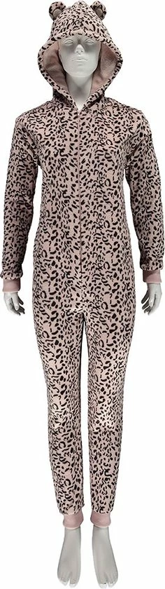 Apollo | Onesie Dames | Leopard Onesie | Roze | Maat L/XL | Onesie Volwassenen | Onesie Pyama 2 Apollo | Onesie Dames | Leopard Onesie | Roze | Maat L/XL | Onesie Volwassenen | Onesie Pyama - Afbeelding 2