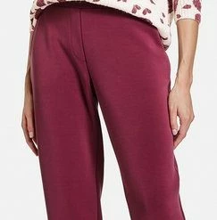 TAIFUN Dames 7/8-broek Van Zachte Stretchstof Black Cherry-48 9 TAIFUN Dames 7/8-broek Van Zachte Stretchstof Black Cherry-48 -Pyjama-S-Dames Winkel 243x840 3
