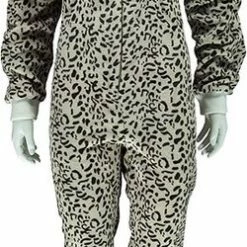 Apollo | Onesie Dames | Leopard Onesie | Grijs | Maat L/XL | Onesie Volwassenen | Onesie Pyama | Onesie Volwasssenen Vrouwen Pyama | Apollo