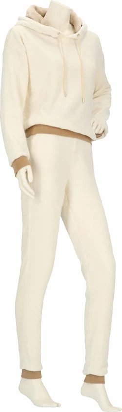 Apollo Dames Huispak Loungewear Beige Fleece Incl Capuchon - Maat S/M 9 Apollo Dames Huispak Loungewear Beige Fleece Incl Capuchon - Maat S/M - Afbeelding 9