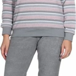 Normann Badstof Dames Pyjama Creative 69603 - Grijs - L 44/46