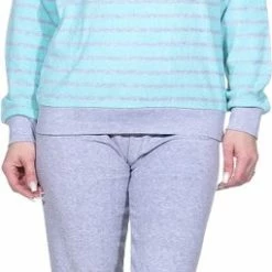 Normann Badstof Dames Pyjama Relax 67251 - Groen - M 40/42