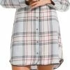 Rebelle Dames Nachthemd Flanel 11222-458-6 - Grijs - 42