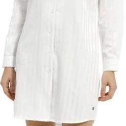 Pastunette De Luxe Pastunette Dames Nachthemd Satijn L/M - Snow - 48 - Creme