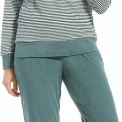 Pastunette Badstof Dames Pyjama - Groen - 38