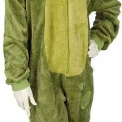 Apollo Kinder Onesie | Dino | Maat 92/104 | Groen | Onesie Jongens | Onesie Meisjes | Dieren Onesie | Pupil
