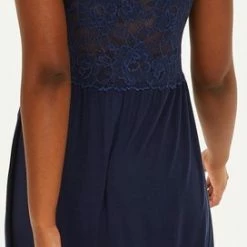 Hunkemöller Nachtmode Dames Slipdress Nora Lace - Blauw - Maat M -Pyjama-S-Dames Winkel 272x840 1