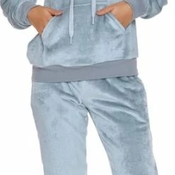 Doctor Nap Huispak Dames Fleece | Joggingpak Dames | Trainingspak Dames | Lange Mouw Lange Broek | Grey DRS.4549 2XL -Pyjama-S-Dames Winkel 275x840 1