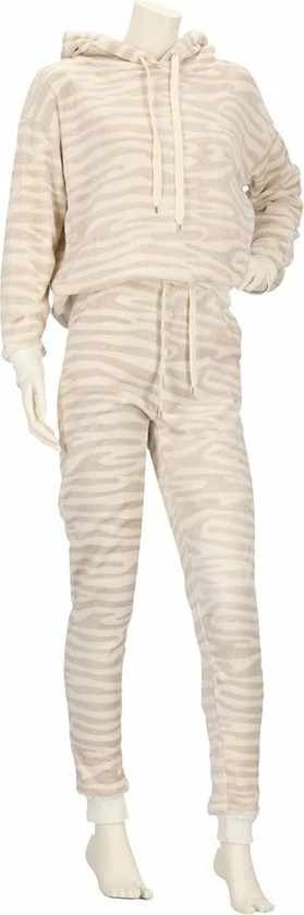 Apollo Huispak Dames | Zebra Print | Beige | Maat S/M | Huispak Dames Volwassenen Fleece | Joggingpak Dames 1 Apollo Huispak Dames | Zebra Print | Beige | Maat S/M | Huispak Dames Volwassenen Fleece | Joggingpak Dames