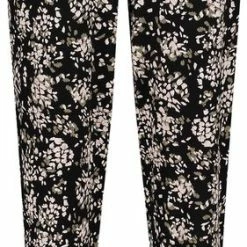 Hunkemöller Dames Nachtmode Pyjamabroek Jersey Rose - Zwart - Maat S