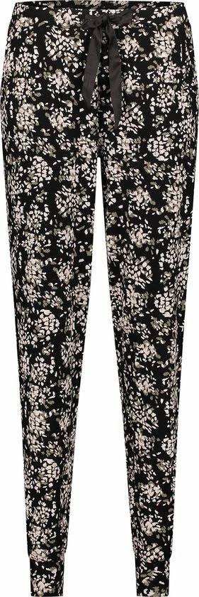 Hunkemöller Dames Nachtmode Pyjamabroek Jersey Rose - Zwart - Maat S 1 Hunkemöller Dames Nachtmode Pyjamabroek Jersey Rose - Zwart - Maat S