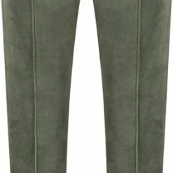 Hunkemöller Dames Nachtmode Joggingbroek Velours Pintuck - Groen - Maat 3XL