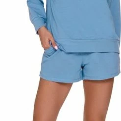 Doctor Nap Katoenen Huispak Dames | Joggingpak Dames | Trainingspak Dames | 3-delig | Lange Mouw Korte & Lange Broek | NAP Ocean DRS.4216 SPO.4214 SHO.4215 S -Pyjama-S-Dames Winkel 283x840 8