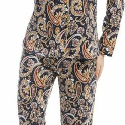 Dames Pyjama Satijn Pastunette De Luxe 25212-316-6 - Blauw - 50