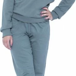 Merkloos Joggingpak Dames, Huispak Dames Groen - Maat XL