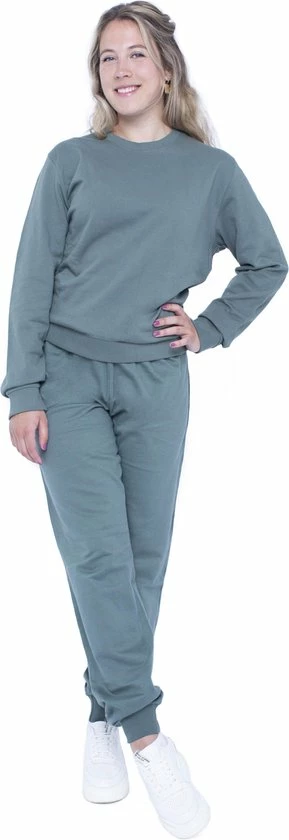 Merkloos Joggingpak Dames, Huispak Dames Groen -Maat M 1 Merkloos Joggingpak Dames, Huispak Dames Groen -Maat M