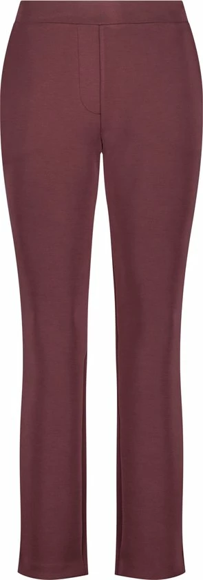 TAIFUN Dames 7/8-broek Van Zachte Stretchstof Black Cherry-48 5 TAIFUN Dames 7/8-broek Van Zachte Stretchstof Black Cherry-48 - Afbeelding 5
