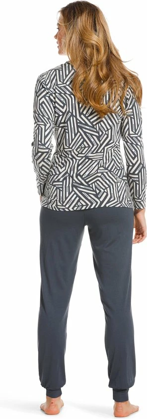 Pastunette De Luxe Pastunette Deluxe - Graphic - Pyjamaset - Grijs - Maat 48 3 Pastunette De Luxe Pastunette Deluxe - Graphic - Pyjamaset - Grijs - Maat 48 - Afbeelding 3