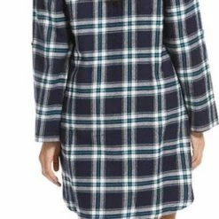 Rebelle Dames Nachthemd Flanel L/M - 90CM- Blue Square - 38 -Pyjama-S-Dames Winkel 297x840 11