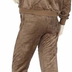 Apollo Dames Huispak Loungewear Bruin Fleece Incl Capuchon - Maat S/M -Pyjama-S-Dames Winkel 298x840 6