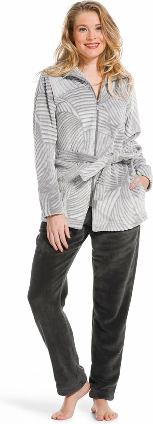 Pastunette - Winter Bloom - Huispak - Grijs - Maat 40 2 Pastunette - Winter Bloom - Huispak - Grijs - Maat 40 - Afbeelding 2