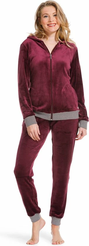 Pastunette - Modern Classic - Huispak - Donker Rood - Maat 42 2 Pastunette - Modern Classic - Huispak - Donker Rood - Maat 42 - Afbeelding 2