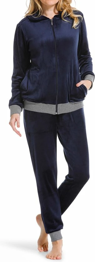 Pastunette - Modern Classic - Huispak - Donker Blauw - Maat 42 4 Pastunette - Modern Classic - Huispak - Donker Blauw - Maat 42 - Afbeelding 4