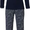Pastunette - Winter Bloom - Pyjamaset - Blauw - Maat 40