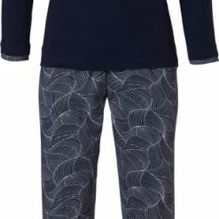 Pastunette - Winter Bloom - Pyjamaset - Blauw - Maat 40
