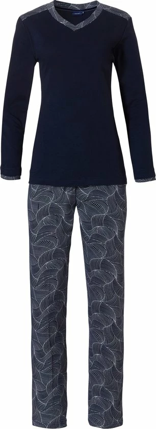 Pastunette - Winter Bloom - Pyjamaset - Blauw - Maat 40 1 Pastunette - Winter Bloom - Pyjamaset - Blauw - Maat 40