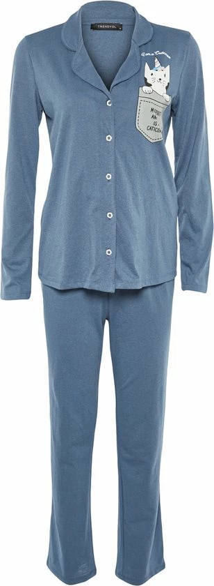 Trendyol Vrouwen Standaard Kraag Pyjama Set 8 Trendyol Vrouwen Standaard Kraag Pyjama Set - Afbeelding 8