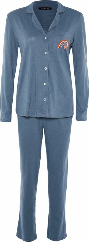 Trendyol Vrouwen Standaard Kraag Pyjama Set 3 Trendyol Vrouwen Standaard Kraag Pyjama Set - Afbeelding 3