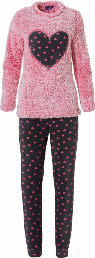 Rebelle Dames Huispak Fleece | MAAT 42 | Hart | Roze 1 Rebelle Dames Huispak Fleece | MAAT 42 | Hart | Roze