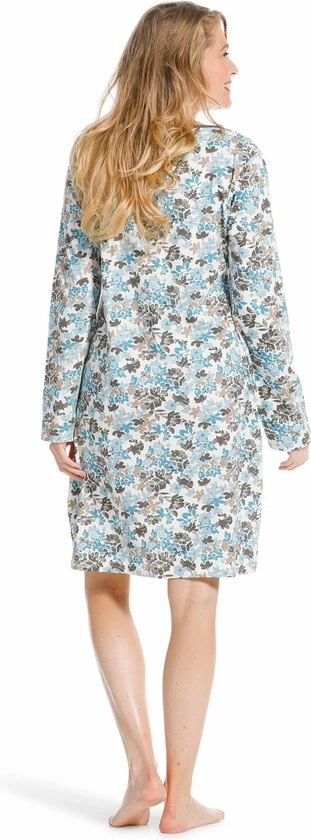 Pastunette - Winter Flowers - Nachthemd - Wit/Blauw - Maat 40 3 Pastunette - Winter Flowers - Nachthemd - Wit/Blauw - Maat 40 - Afbeelding 3