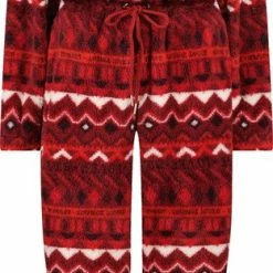 Hunkemöller Dames Nachtmode Flannel Fleece Onesie Fairisle - Rood - Maat L -Pyjama-S-Dames Winkel 312x840 12