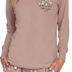 Doctor Nap Katoenen Pyjama Dames Volwassenen | Lange Mouw Lange Broek | Winter Pyama Dames Volwassenen | Matching Gezin Pyjama | Better Together PM.4340 M