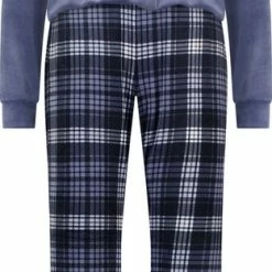 Hunkemöller Dames Nachtmode Pyjamaset Met Tas - Blauw - Maat XL