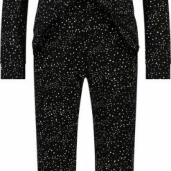 Hunkemöller Dames Nachtmode Pyjamaset - Zwart - Maat S