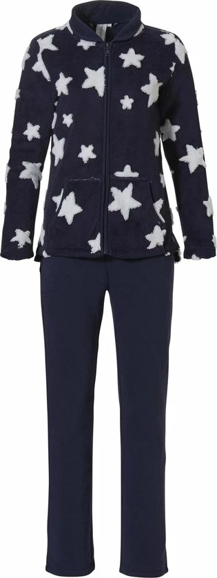 Rebelle Stars Vrouwen Loungewearset - Dark Blue - Maat 44 1 Rebelle Stars Vrouwen Loungewearset - Dark Blue - Maat 44