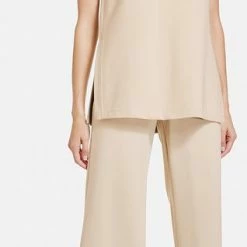 TAIFUN Dames Wijde 7/8-broek Van Jersey ECOVERO™ Clay-48 -Pyjama-S-Dames Winkel 318x840 8