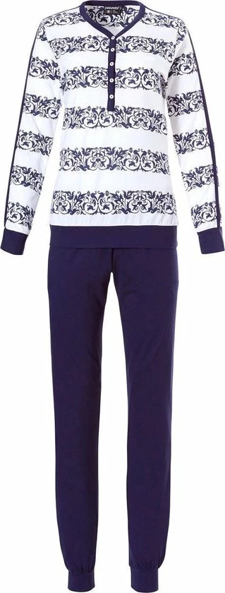 Pastunette Dames Pyjama Boorden Patunette 1 Pastunette Dames Pyjama Boorden Patunette