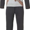 Rebelle Wildlife Vrouwen Pyjamaset - Dark Orange - Maat 46