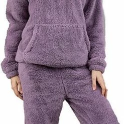 Merkloos Dames Pyjama | Huispak | Onesie | Loungewear | Vrijetijdspak | Pyjama | Fleece | Pyjamaset
