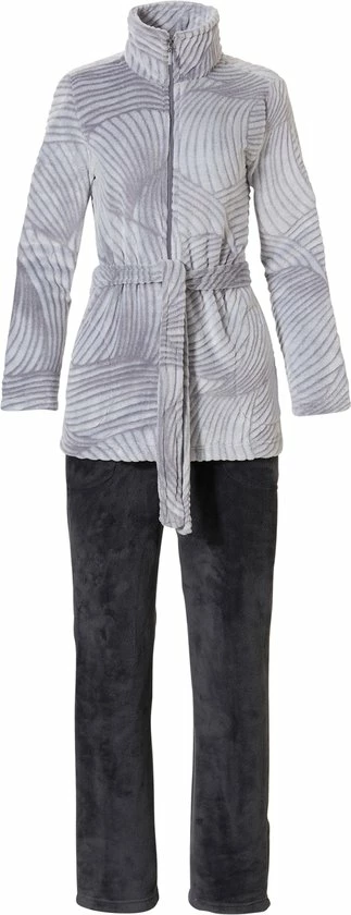 Pastunette - Winter Bloom - Huispak - Grijs - Maat 44 1 Pastunette - Winter Bloom - Huispak - Grijs - Maat 44