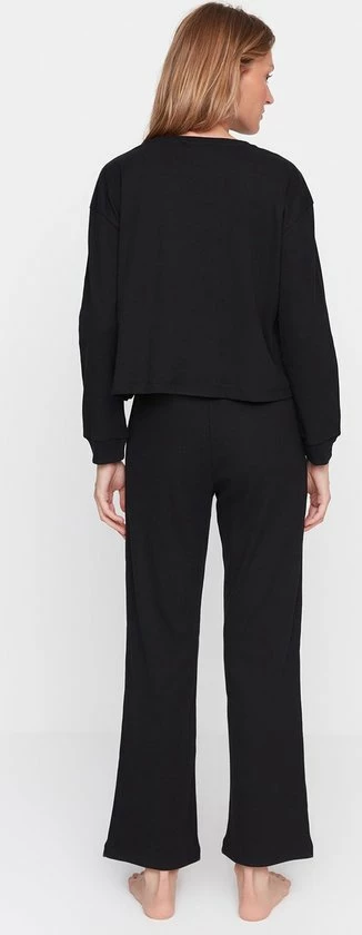 Trendyol Vrouwen Standaard Ronde Hals Pyjama Set 4 Trendyol Vrouwen Standaard Ronde Hals Pyjama Set - Afbeelding 4